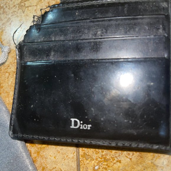 Dior Homme Men's Patent Leather Damaged BiFold Wallet - Christian Dior 2006 - Picture 4 of 12